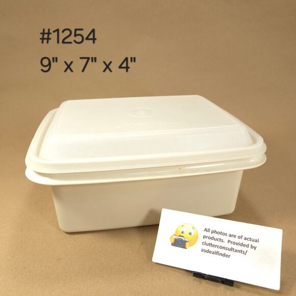 Tupperware Bundle Pack N Carry #1254 #1229 Small Snack Cup #670 Keeper Almond - Picture 2 of 8